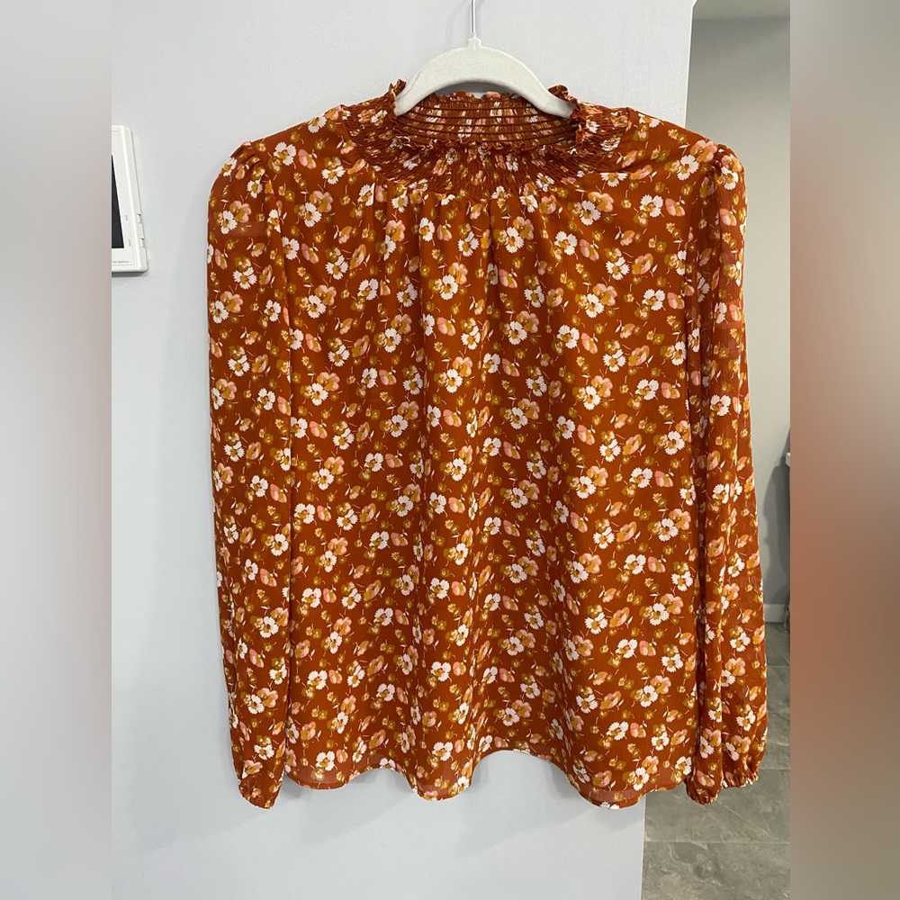 J. Crew floral blouse